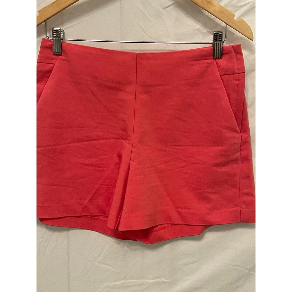 maurices Women’s Pink Chino Shorts Size 8 Zip Closure Pockets Solid Blend